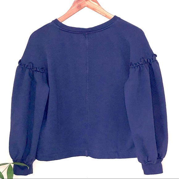 Lou & Grey Ruffle Sleeve Sweatshirt - Picture 2 of 4